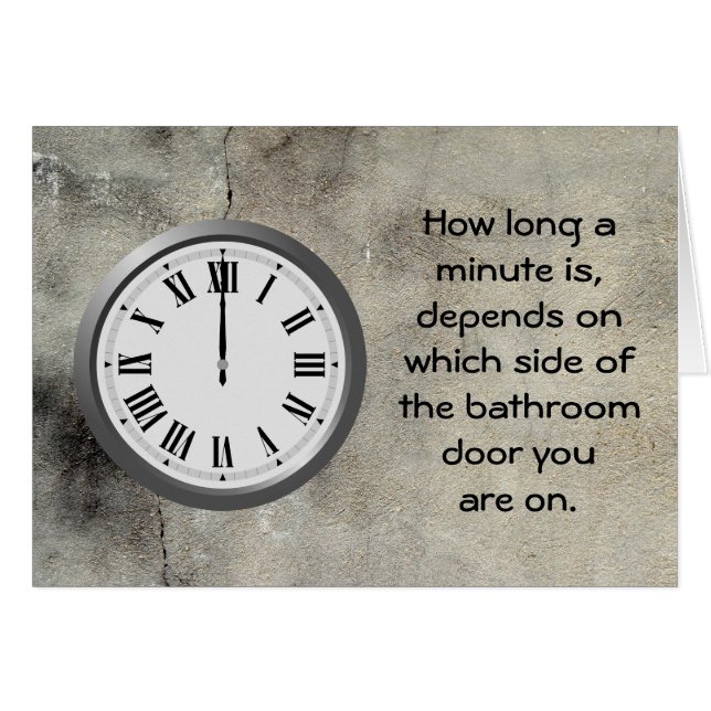 Cartão Quanto tempo. (Frente horizontal)