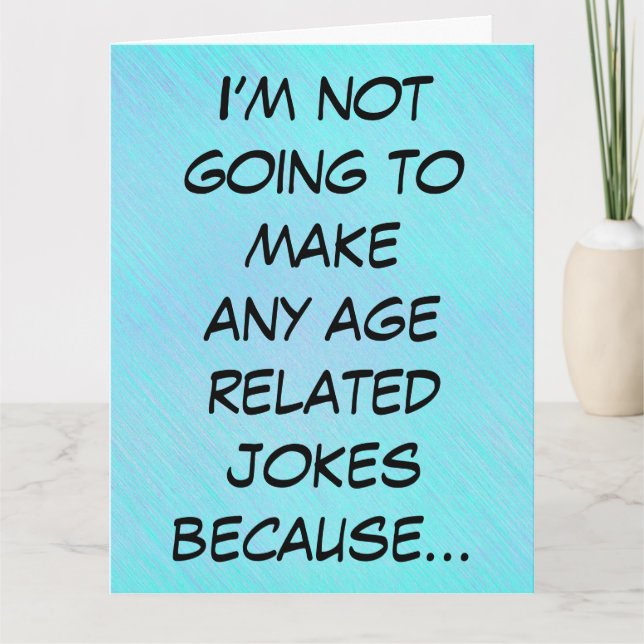 Cartão Quantos anos você tem? (Frente)