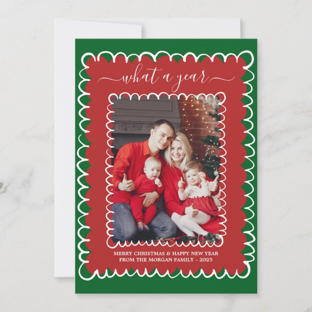 Cartão Quão Impressionante é o Natal da Colagem de Fotos  (Frente)