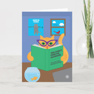 Cartão Quarantine Cat Greeting Card