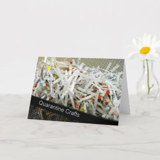Cartão Quarantine Crafts Encouragement Card