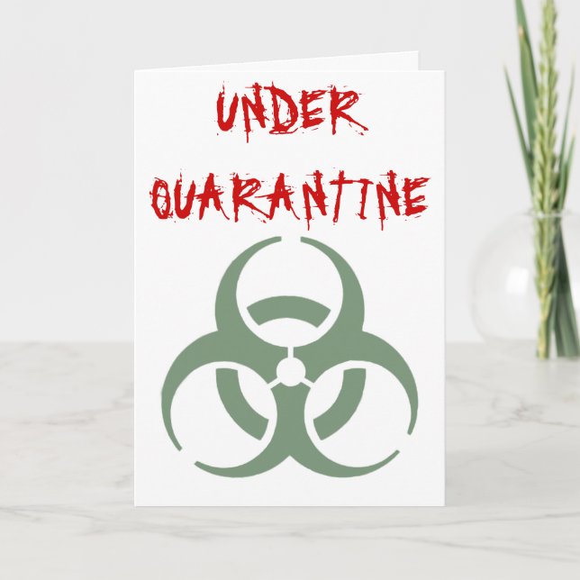 Cartão Quarantine - get well soon Card (Frente)
