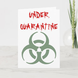 Cartão Quarantine - get well soon Card