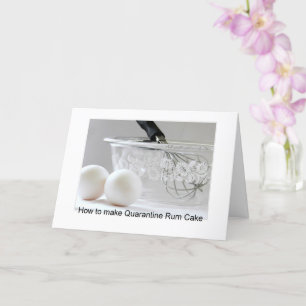 Cartão Quarantine Rum Cake Card