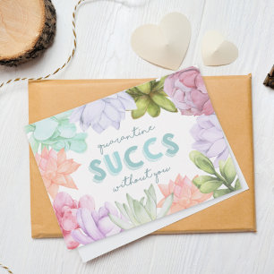 Cartão Quarentena Sucedida Sem Você Engraçada Srta.