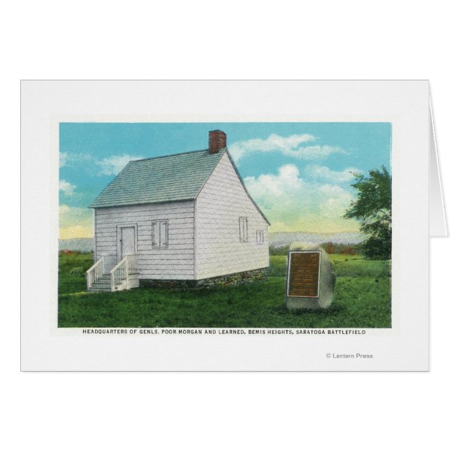 Cartão Quartel-General Pobre-Morgan e Aprendido (Frente Horizontal)