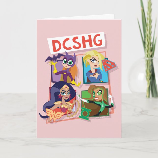 Cartão Quartet DC Super Hero Girls (Frente)