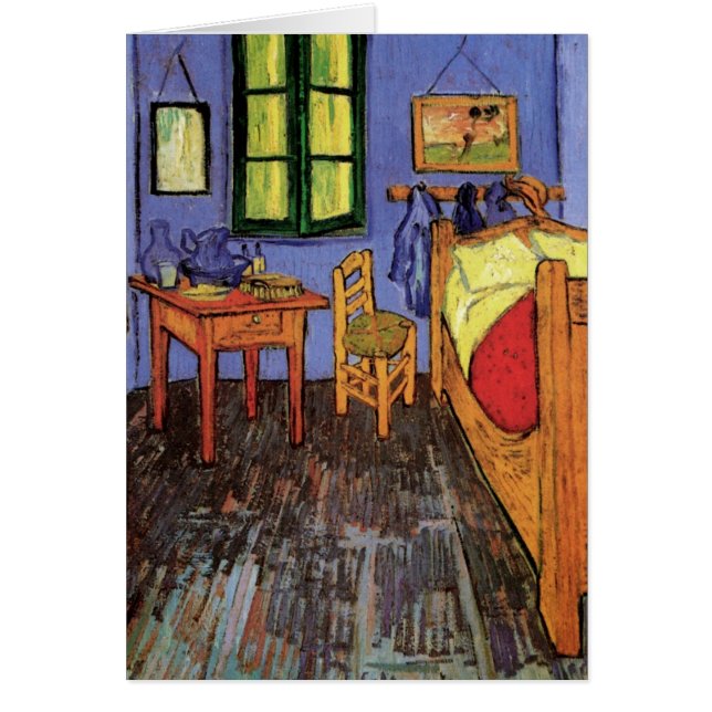 Cartão Quarto de Vincent em Arles por Vincent van Gogh (Frente)