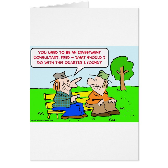 Cartão quarto do consultante de investimento (Frente)