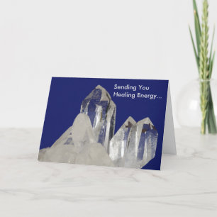 Cartão Quartz Crystal Love and Light Greeting Card