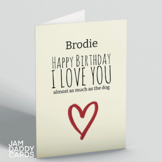 Cartão Quase Tanto Quanto O Aniversário Do Cão (Criador carregado)