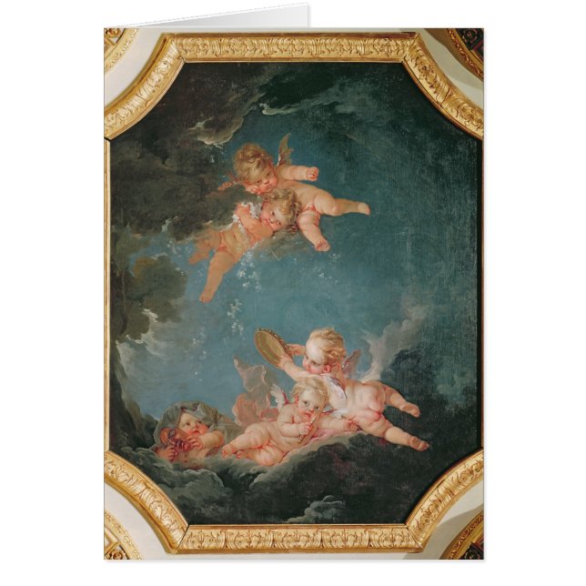 Cartão Quatro estações no Salle du Conseil - inverno (Frente)