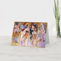 Quatro estações por Alphonse Mucha 1895