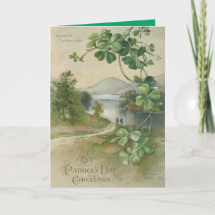 Cartão Quatro Folhas de Clover Killarney Mountain