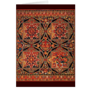 Cartão Quatro mandalas