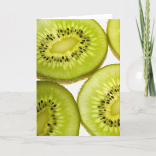 Cartão Quatro pedaços de kiwi em fatias