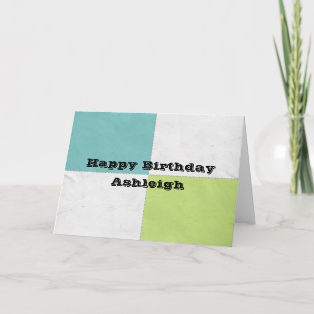 Cartão Quatro quadrados (Frente)