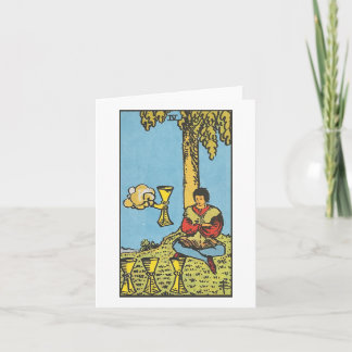 Cartão Quatro vazios de copos - Rider Waite Smith tarot