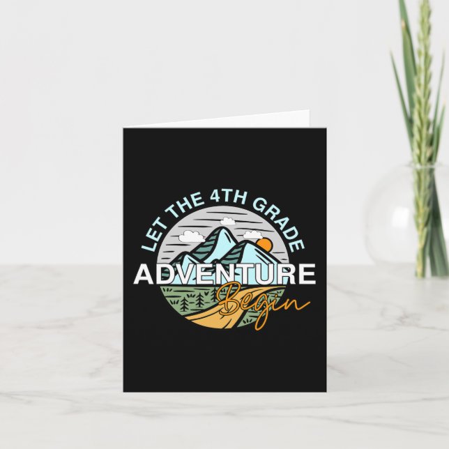 Cartão Que A Aventura Do 4º Ano Comece A Divertir-Se De V (Frente)