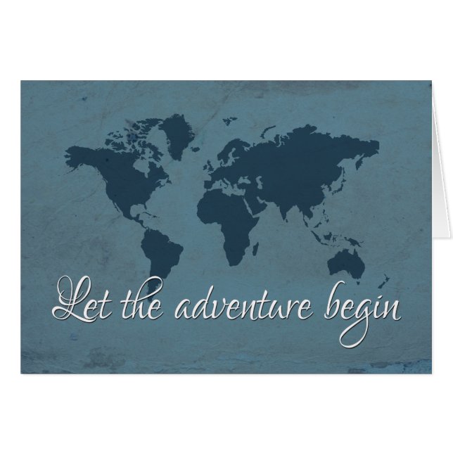 Cartão Que comece a aventura (Frente Horizontal)