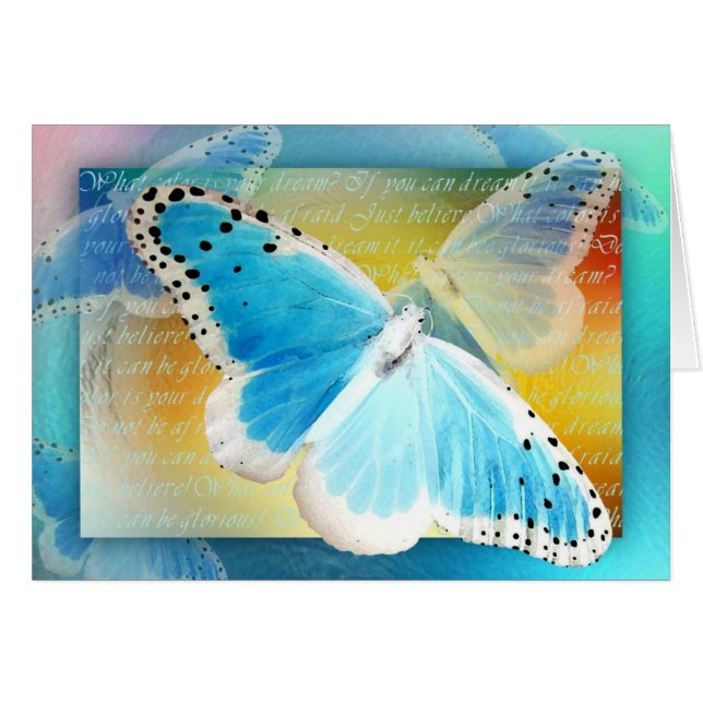 Cartão Que cor é seu sonho? (Frente Horizontal)