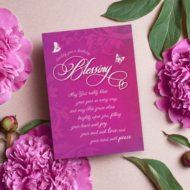 Cartão Que Deus abençoe seu ano em todos os sentidos (Criador carregado)