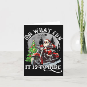 Cartão Que Diversão É Andar De Moto Engraçada Natal