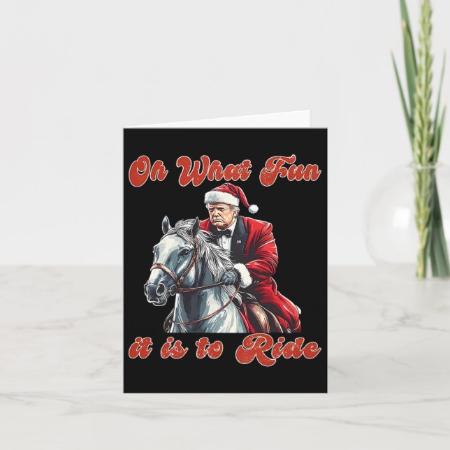 Cartão Que Divertido É Fazer Um Natal Humorístico (Frente)