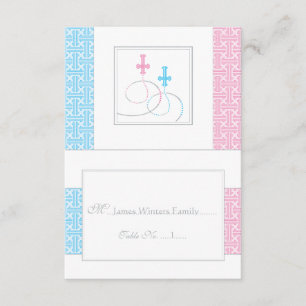 Cartão   que do lugar da mesa do baptismo dos