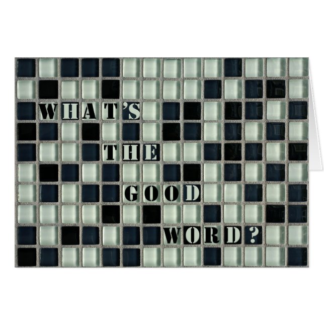 Cartão Que é a boa palavra? (Frente Horizontal)