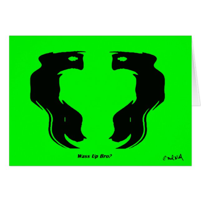 Cartão Que é acima de Bro? (Frente Horizontal)