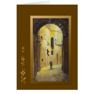 Cartão Que está em um saco?