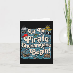 Cartão Que Os Piratas Shenanigan Comecem A Piratear Shena