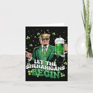 Cartão Que Os Shenanigans Comecem A Engraçada Trump St Pa
