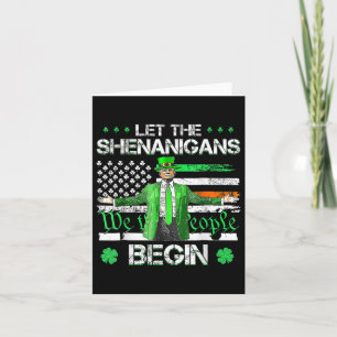 Cartão Que Os Shenanigans Comecem A Engraçada Trump St Pa