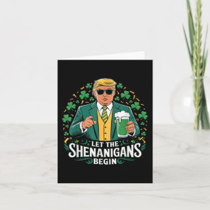 Cartão Que Os Shenanigans Comecem A Engraçada Trump St Pa