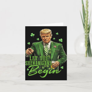 Cartão Que Os Shenanigans Comecem A Engraçada Trump St Pa