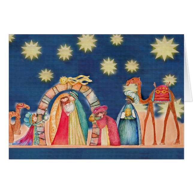 Cartão Que seu Natal seja mágico (Frente Horizontal)