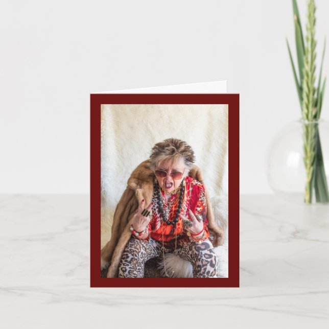 Cartão Que seus suéteres de férias sejam feios e brilhant (Frente)