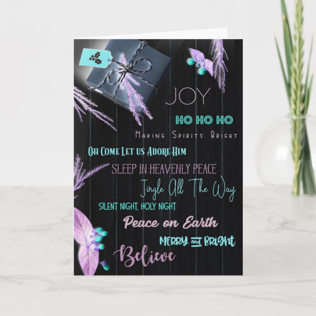 CARTÃO QUE "TODOS" SEUS DESEJOS DE NATAL SE TORNEM VERDAD (Frente)