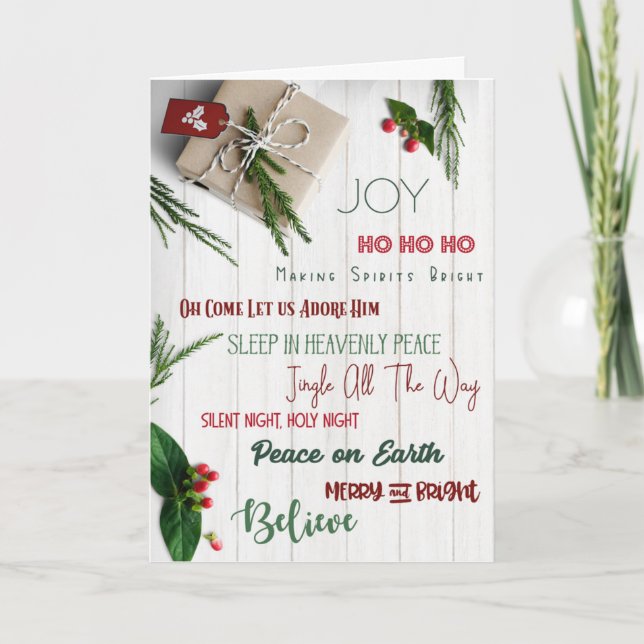 CARTÃO QUE "TODOS" SEUS DESEJOS DE NATAL SE TORNEM VERDAD (Frente)