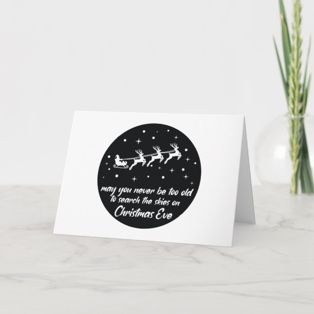 Cartão Que Você Nunca Seja Velho Demais Para Procurar Céu (Frente)