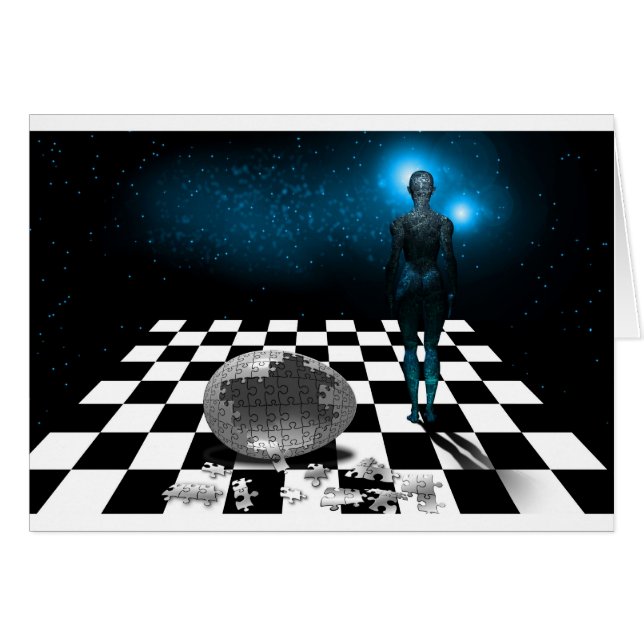 Cartão Quebra-cabeça (Frente Horizontal)