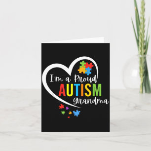 Cartão Quebra-cabeça de Conscientização sobre Autismo Cor