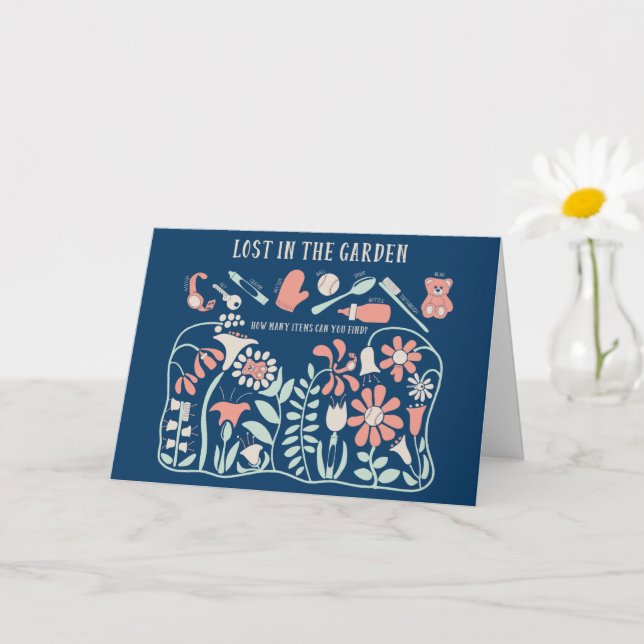 Cartão Quebra-cabeça de Imagem Oculta, Encontre e Persona (Planta pequena)