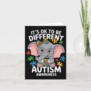 Cartão Quebra-cabeça de Sensibilização Diferentes do Auti