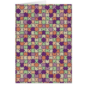 Cartão Quebra-cabeça de serra de vaivém