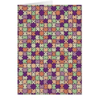 Cartão Quebra-cabeça de serra de vaivém