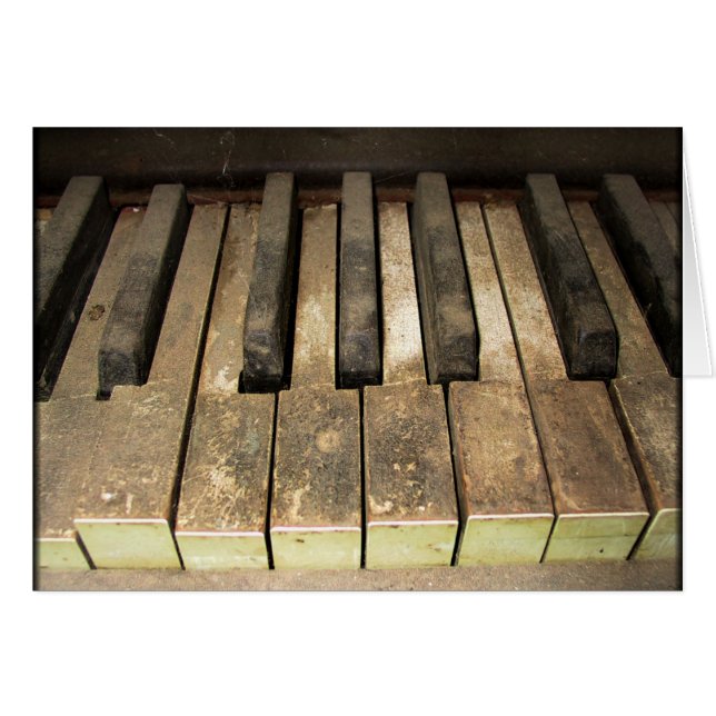 Cartão Quebra Uma Melodia Deixada Abadonada (Frente horizontal)