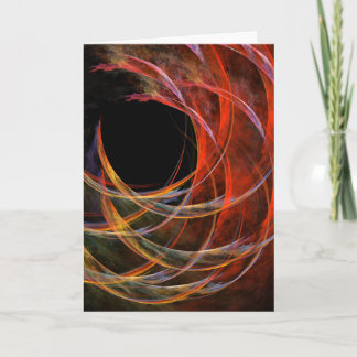 Cartão Quebrando a placa de saudação de Abstrato de arte